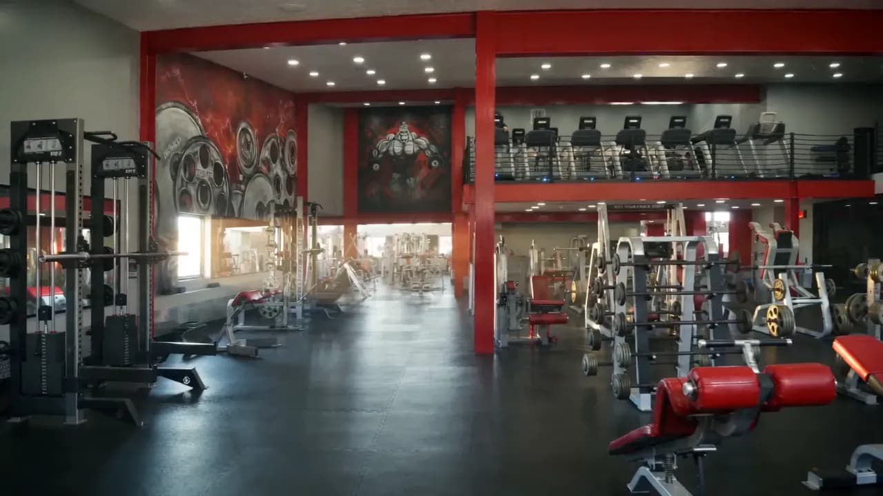 The main training floor at Iron Factory Gym in Washington, PA